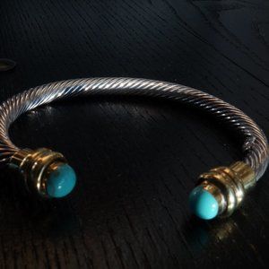 Samuel B. Turquoise and sterling silver bracelet